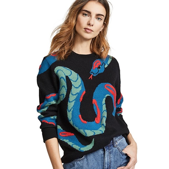 Snake Cashmere Crewneck Sweater | Poshmark